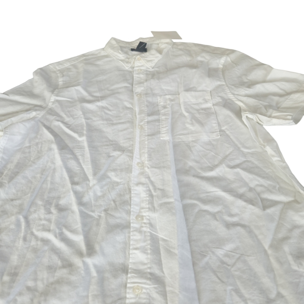 White H&M button up short sleeve - Picture 9 of 12